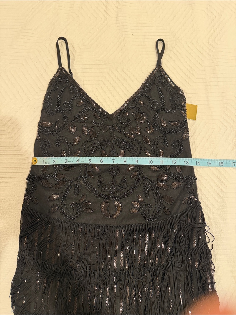 Verte Beaded Fringe Mini Dress - Picture 9 of 10